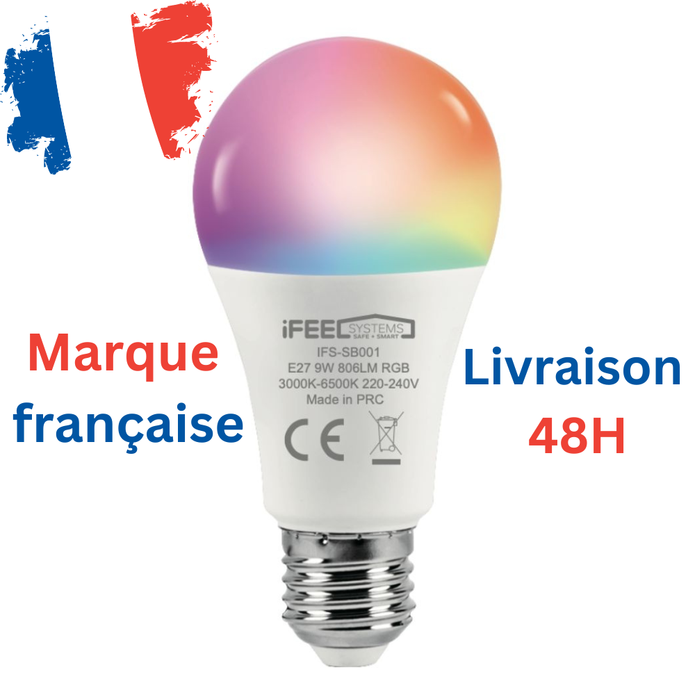 Ampoules Connectée E27 LED WiFi 23W G150 2400LM, Intelligente Dimmable