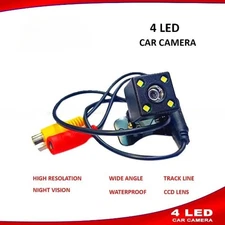 170° 4 LED Car Rear Camera CMOS Reverse Backup Camera Night Vision Parking View