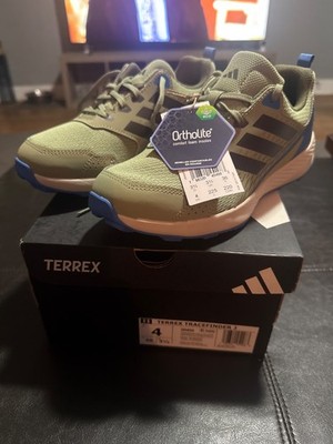 Unisex Size 4 Adidas (trail running)  terrex tracefinder j Green & Blue