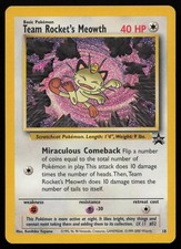 Team Rocket's Meowth 18 Promo Wizards Black Star Promos Pokemon English LP on eBay