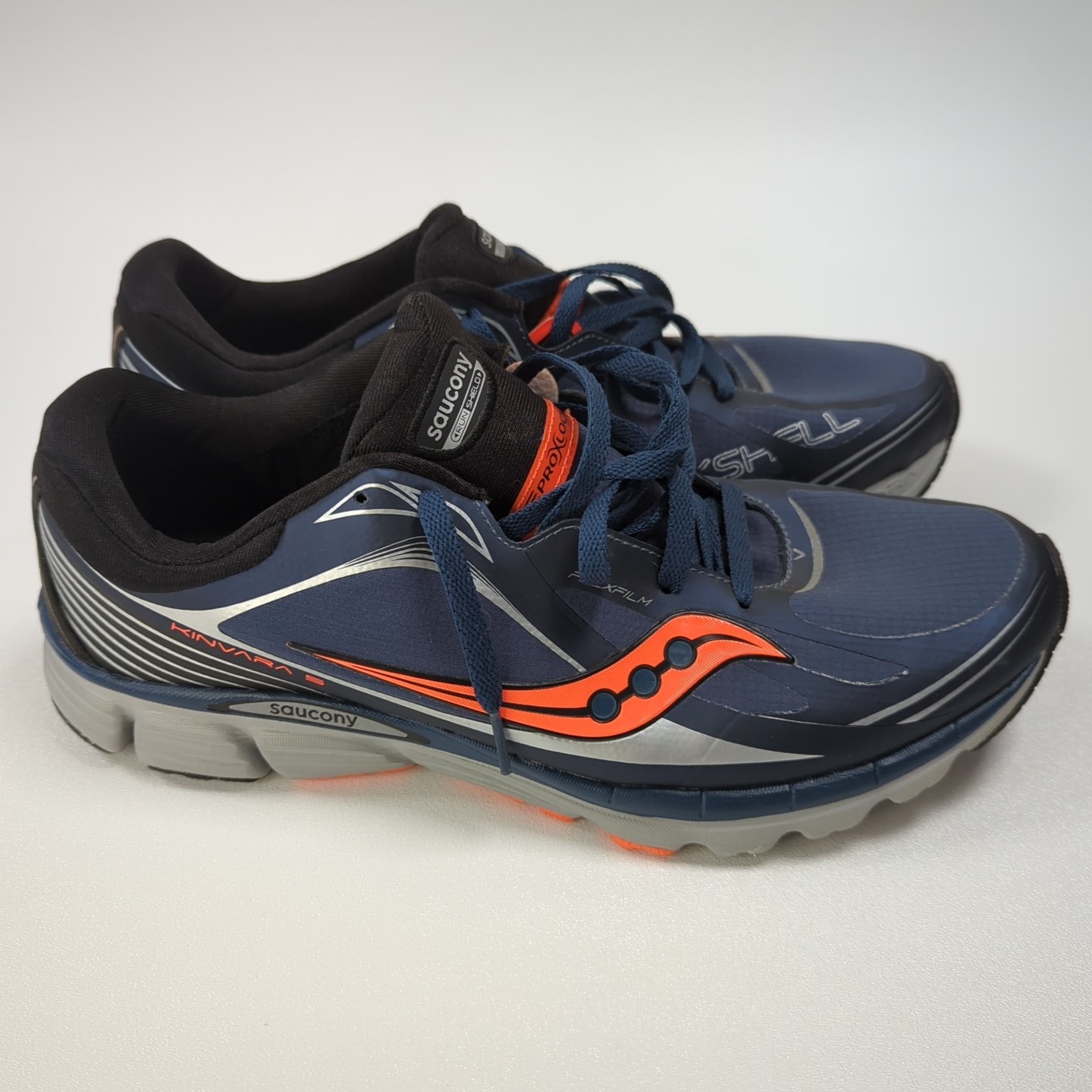 Saucony Kinvara 5 Running Shoes Mens 11.5 M Blue Orange Logo Sneakers EUC thumbnail 9