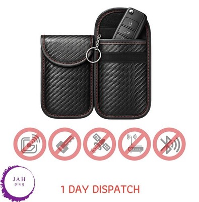 2x Rfid Sperr Faraday Tasche Schlüssel Signal Blocker für Audi Schlüssellos Fobs