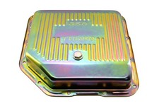 Steel Transmission Pan Fits Chevy Gm Th-350 Turbo Stamped 350 Turbo Logo - Zinc