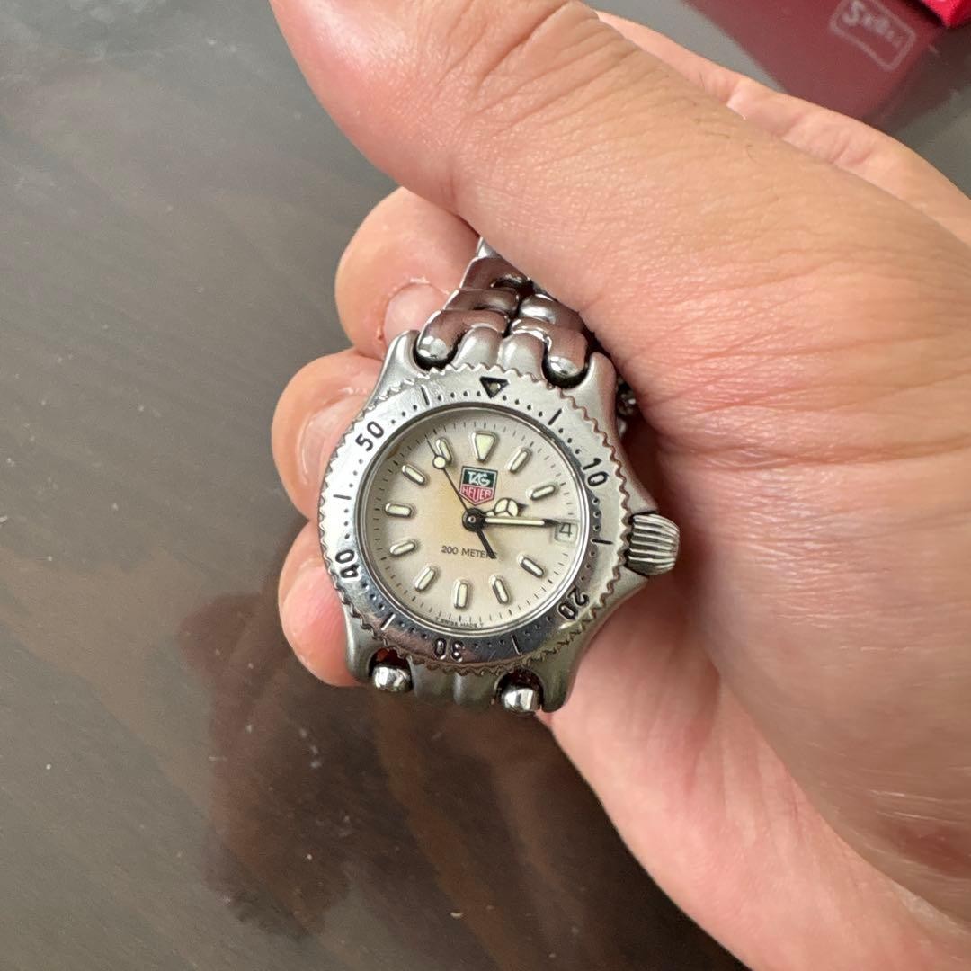 TAG Heuer S99.008M Ladies Quartz Watch Silver 28mm Date Metal Band from Japan image 2