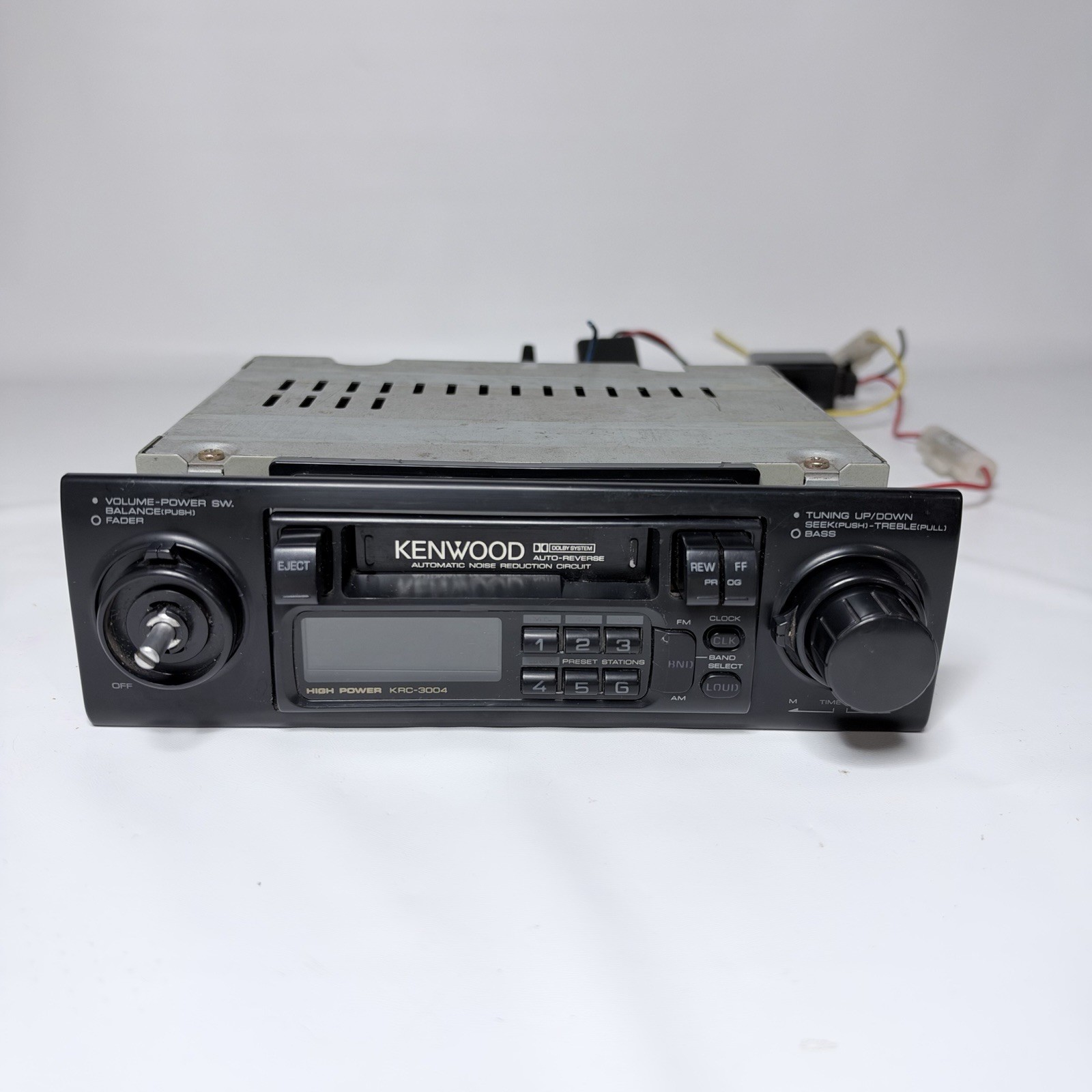 KENWOOD Car Audio Stereo MISSING KNOB Old School Cassette KRC-3004 RARE ...