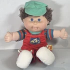 Vtg Cabbage Patch Toddler Collection Boy Doll Brown Hair Blue Eyes Freckles 15"