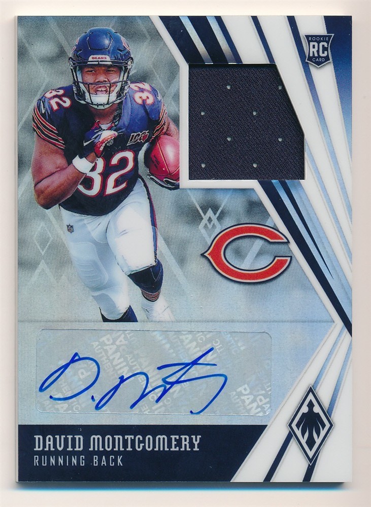 David Montgomery Panini Phoenix Rookie Autograph Jersey #DM Base