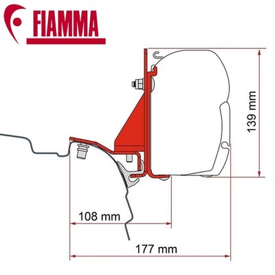 FIAMMA AWNING BRACKET KIT F45 MULTIRAIL REIMO VW T5 T6 CAMPERVAN CAMPER VAN