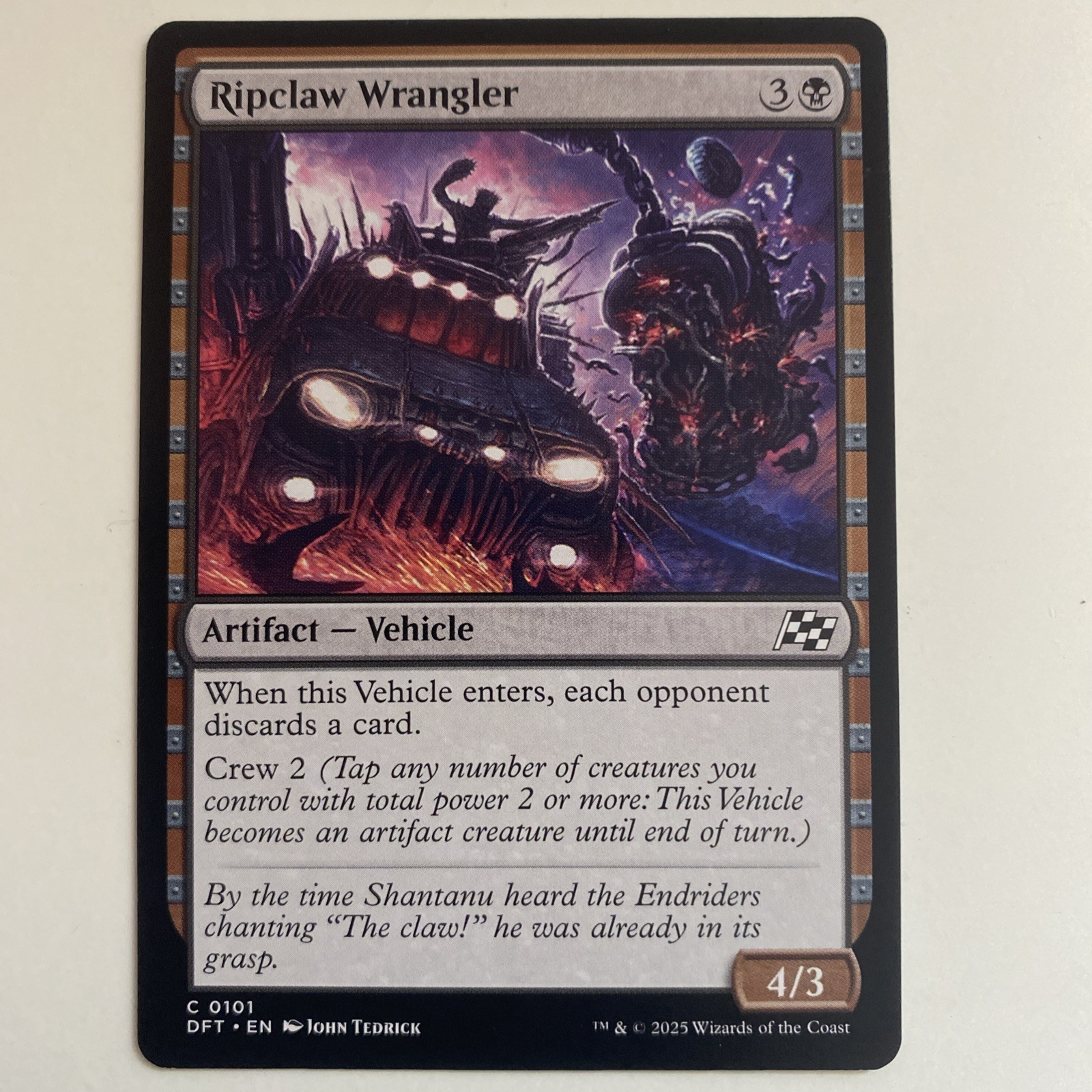 MTG Ripclaw Wrangler #101 Common Artifact Regular Aetherdrift DFT M/NM 1x