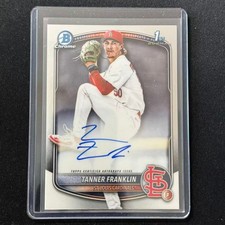 💎2025 BOWMAN DRAFT CHROME BASEBALL 1ST BOWMAN AUTO TANNER FRANKLIN