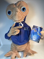 Universal Studios E.T. Extra Terrestrial 15" Plush Toy W/ Blue Hoodie New