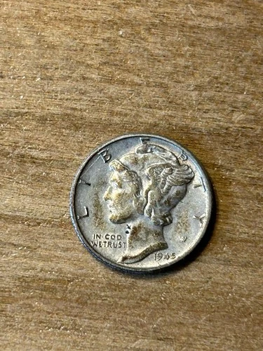 1945 Mercury Dime AU