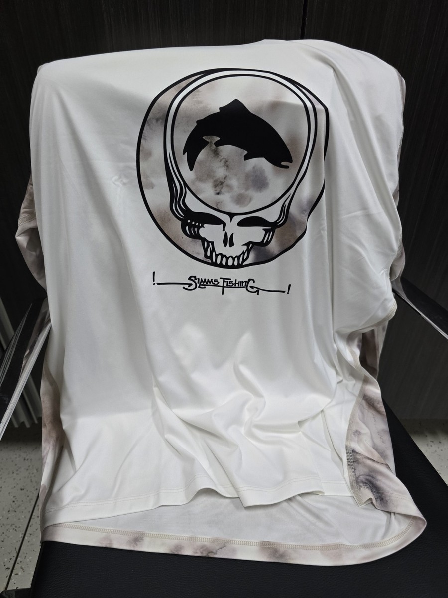 Simms Grateful Dead Solartech Hoody LIMITED EDITION XL White Gray