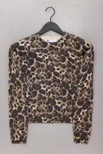⭐ Zara maglione per le signore taglia 38, M con disegno animalier marrone ⭐