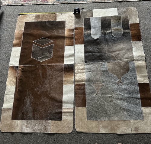 Genuine Cowhide Patch Work Rug