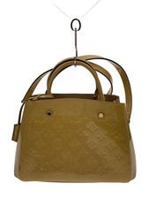 LOUIS VUITTON Handbag Montaigne BB Monogram Vernis Enamel BEG Used