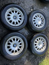 BMW 15” Alloy Wheels 7J 15" ET 20 5x120 E39 36111093463 E36 E30 E46 Drift Tyres