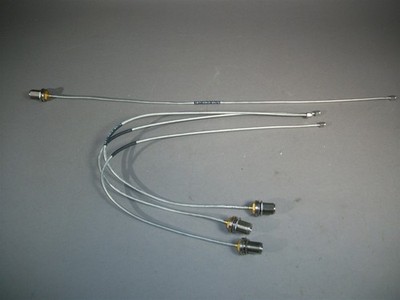 QTY (4) Semi Rigid RF Coax .141'' Microwave 22'' SMA x N Type DC to 12.4GHz 50Ω