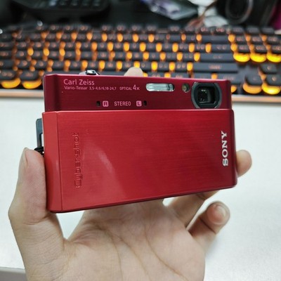 Sony CyberShot DSC-T900 Red Digital Camera 12.1MP CCD Camera With