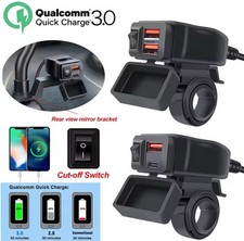 Presa Caricabatteria Telefono Per Moto Scooter Usb C Impermeabile.no voltmetro