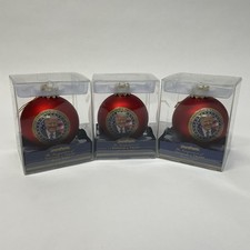 President Donald Trump 45  47 Glass Ball Ornament Christmas Xmas Lot Of 3
