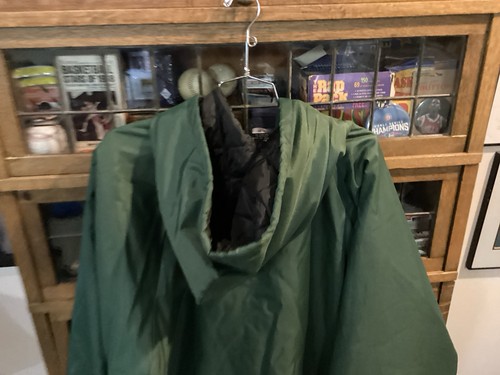 Vintage Tiffin University Dragons Football #10 Green Snap Up Steppjacke Gr. XL - Bild 6 von 11