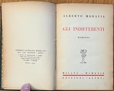 Moravia Alberto Gli indifferenti. Romanzo 1929