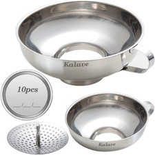 Edelstahl Einmach Trichter Set mit Sieb für Gläser Küche