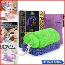 African Net Sponge 2 Pack Extra Long Body Scrubber Back Exfoliating Bath Loofah