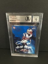 JAMES WHITE 2014 TOPPS FIRE BLUE 152/299 #139 AUTO'D ROOKIE CARD W/INS BECKETT. rookie card picture