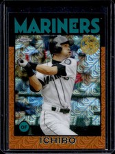 2021 Topps Ichiro 1986 35th Anniversary Chrome Series One Orange #/25