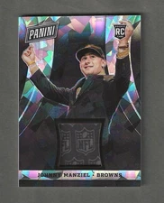 2014 Panini National VIP - Johnny Manziel Cracked Ice Player-Worn Mem /10 RC 