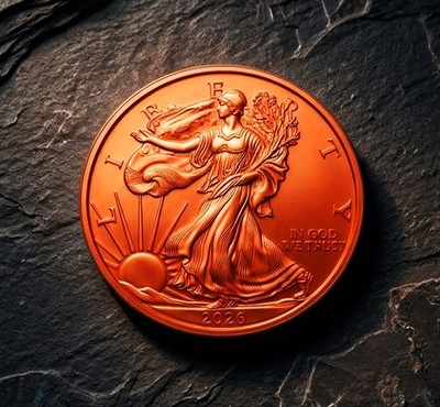 1 oz AVDP Kupfermünze Adler Walking Liberty Unze Kupfermedaille Medaille Münze