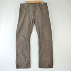 Levis 514 Mens Pant W34 L30 Brown Straight Fit 100 Percent Cotton