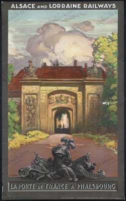 Alsace Lorraine Railways Phalsbourg 1920 Travel Poster Wall Art France