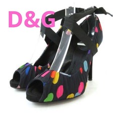 Rare D&G Polka Dot Ribbon Sandals Women's Size 35.5 (US 5.5)