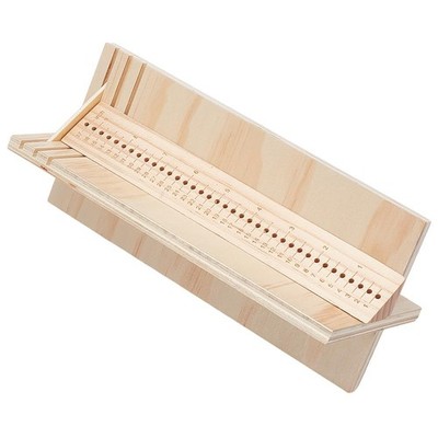 BENECREAT 9 Inch Wood Bookbinding Punching Tool, Pine Book Navajo White