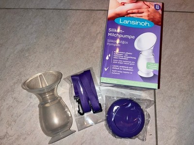 Silikon-Hand-Milchpumpe Lansinoh Muttermilch-Auffang-Pumpe
