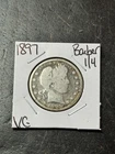 1897 P Barber Silver Quarter Very Good Condition U.S. 25c Type Coin (Raw18766)