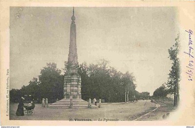 Old postcard - 94 - Vincennes - The Pyramid - Animated - Precursor - CP