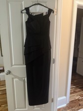 Black Halo Eve Elegant Evening Dress Size 4 Black