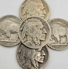 5 Buffalo Nickels / 1927, 1928, 1934, 1935 & 1936 / You Buy What You See