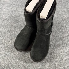 UGG Classic Short Black Suede Boots Women's Size 8
