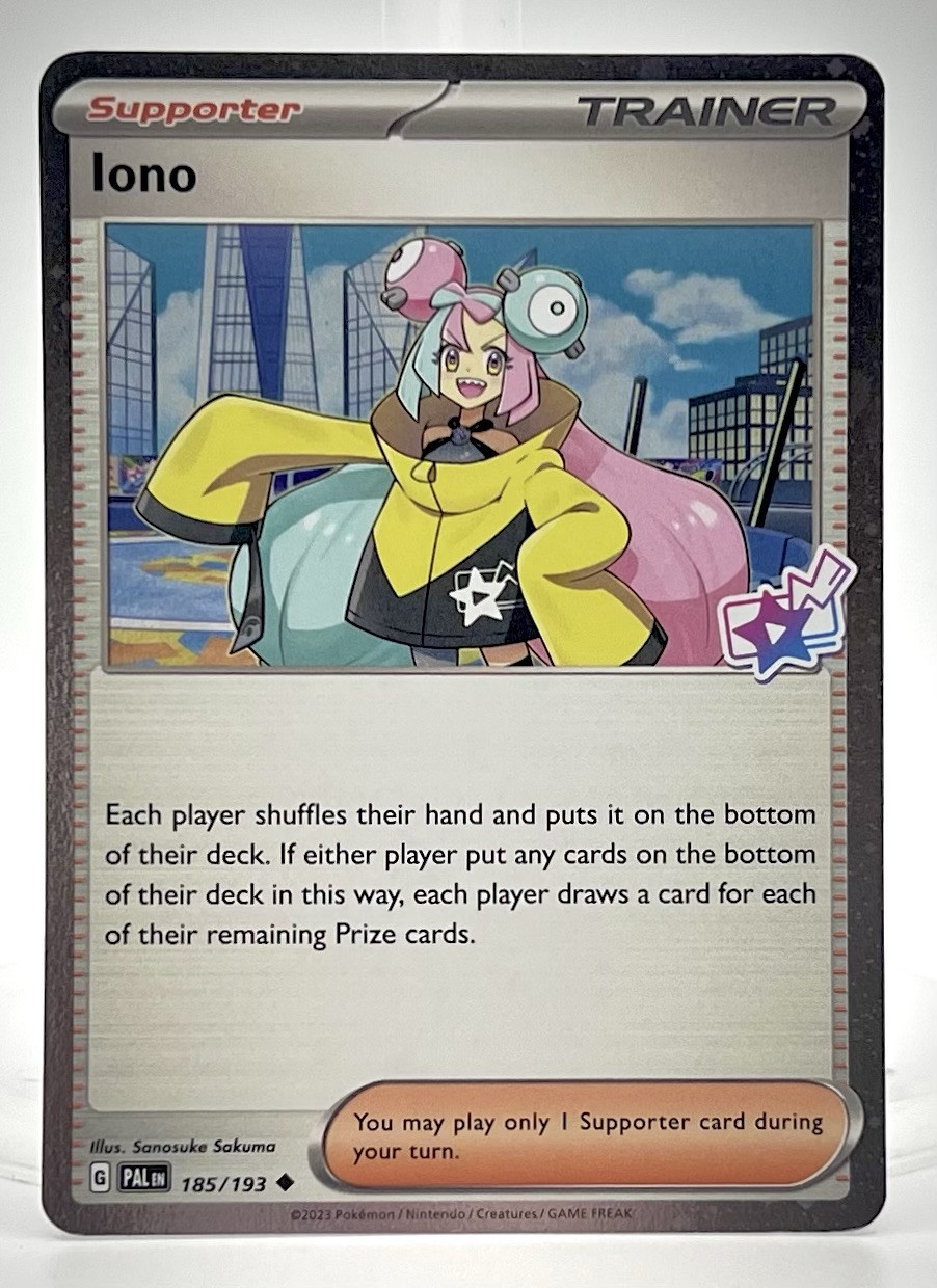 Pokemon TCG - Iono 185/193 Paldea Evolved Cosmos Holo Variant, EN, NM+
