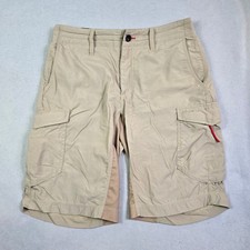 O'Neill TRVLR Cargo Shorts Mens 30 Khaki Tan Nylon Ripstop Hybrid Boardshorts
