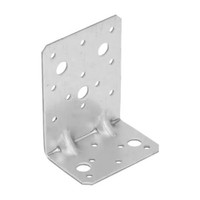 20X Schwerlast-Winkelverbinder Mit Sicke 95X53X75Mm Verzinkt Bauwinkel Steg Kpk