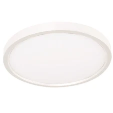 AFX Lighting Edge 8" Round LED Flush Mount, White/Frosted - EGRF08LAJD1WH