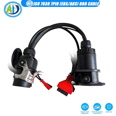 7-Pin EBS/ABS ISO7638 Diagnostic Adaptor Cable for Truck Commercial/Heavy duty