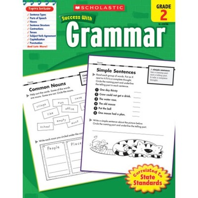 Scholastic Success With Grammar: Grade 2 Workbook - paperback Scholastic