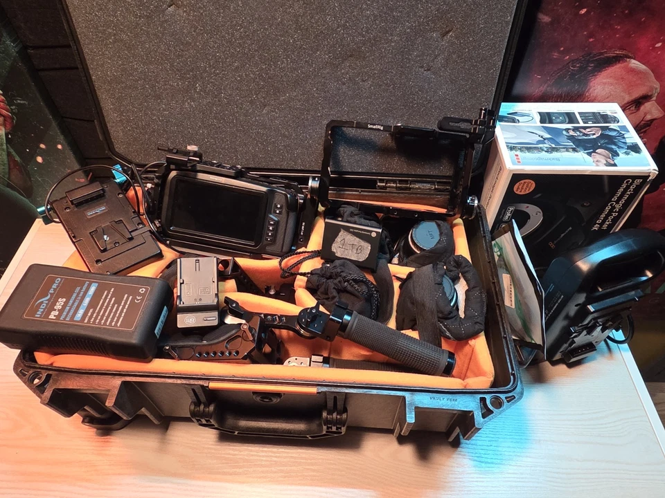 Blackmagic Pocket 4K Cinema Camera Filmmaking Bundle – Lenses, Rig, V-Mount,Case - Image 2 of 4